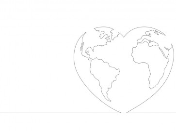 Line Art - Heart - Love Of The World I
