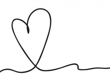 Line Art - Heart - Line Of Love II