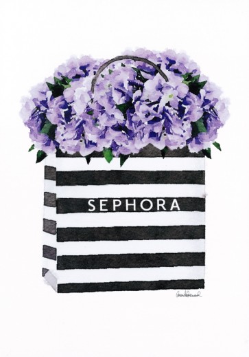 Amanda Greenwood - Bag with Purple Hydrangea