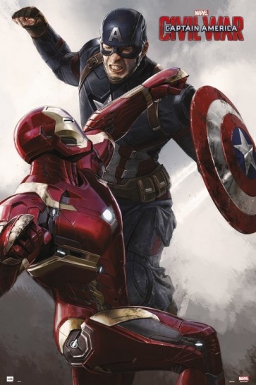 Marvel - Captain America - Civil War - Cap vs Iron Man