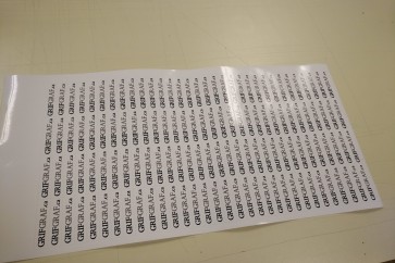 Feuille d'autocollants promotionnels - 3/4"