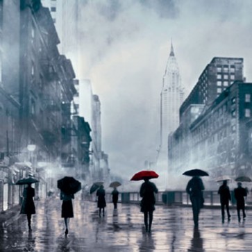 Robert Canady - New York Red Umbrella 