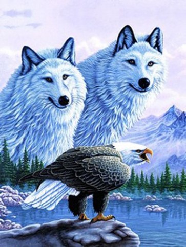 Wolfs and Eagle  