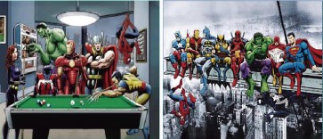 DC - Marvel Superheros Chilin