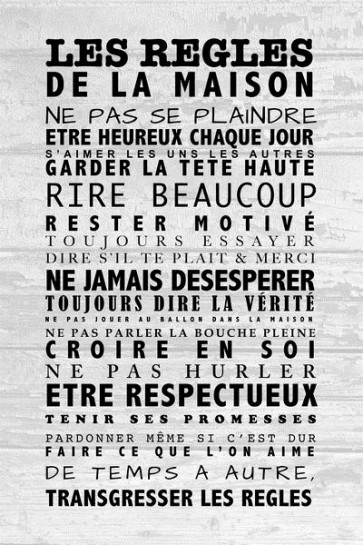 Les règles de la maison I