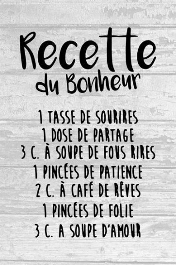 Recette du bonheur
