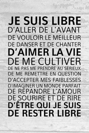 Je suis libre