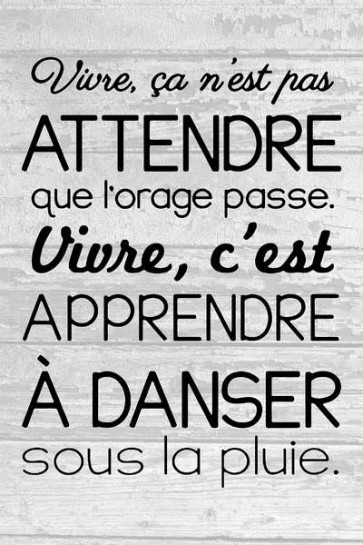 Vivre, ça n'est pas