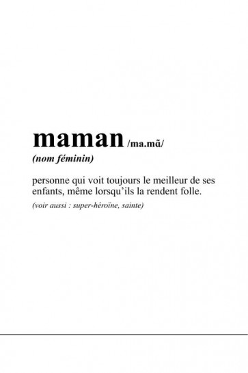 Définition - maman III