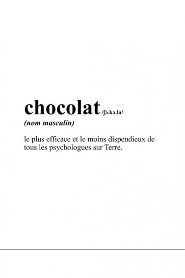 Définition - chocolat