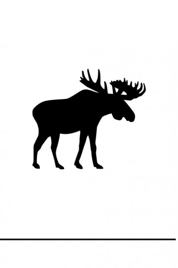 Silhouette - Moose