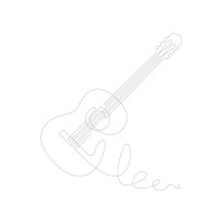 Line Art - Guitar - Acoustic Sketch