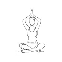 Line Art - Yoga - Inhale I