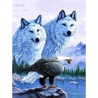 Wolfs and Eagle  